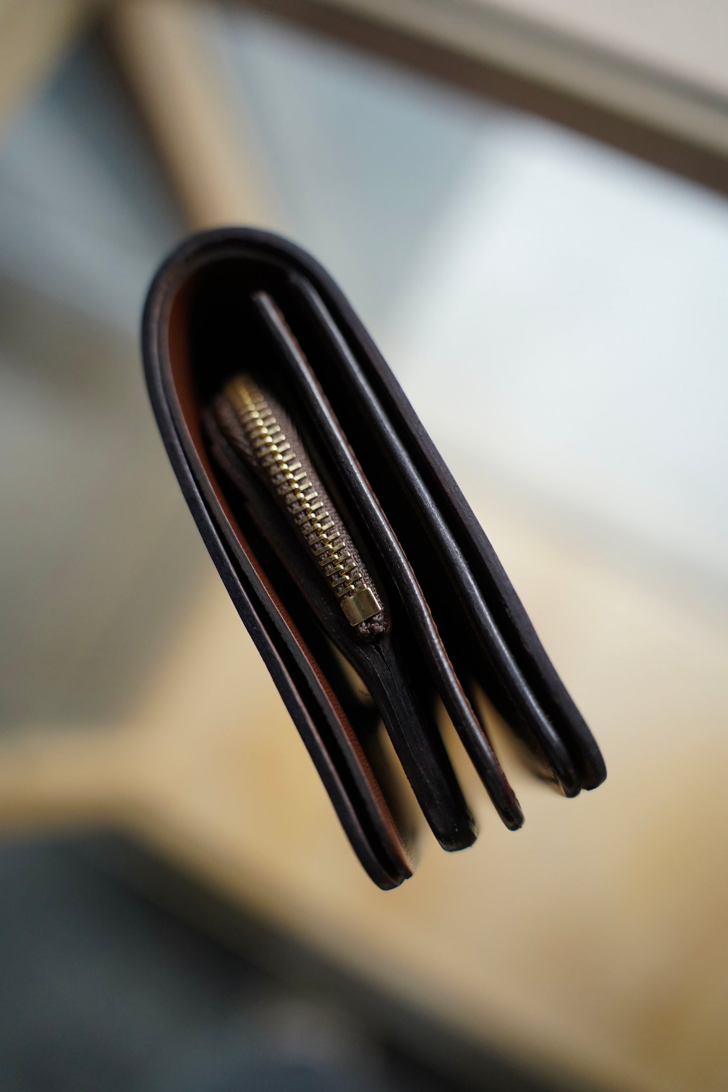 MEN　forme/フォルメ　Short wallet　CORDVAN  DARK COGNAC