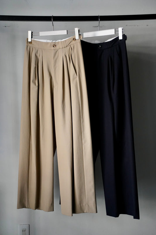WOMEN　Villd / ヴィルド　CHINO TUCK WIDE PANTS