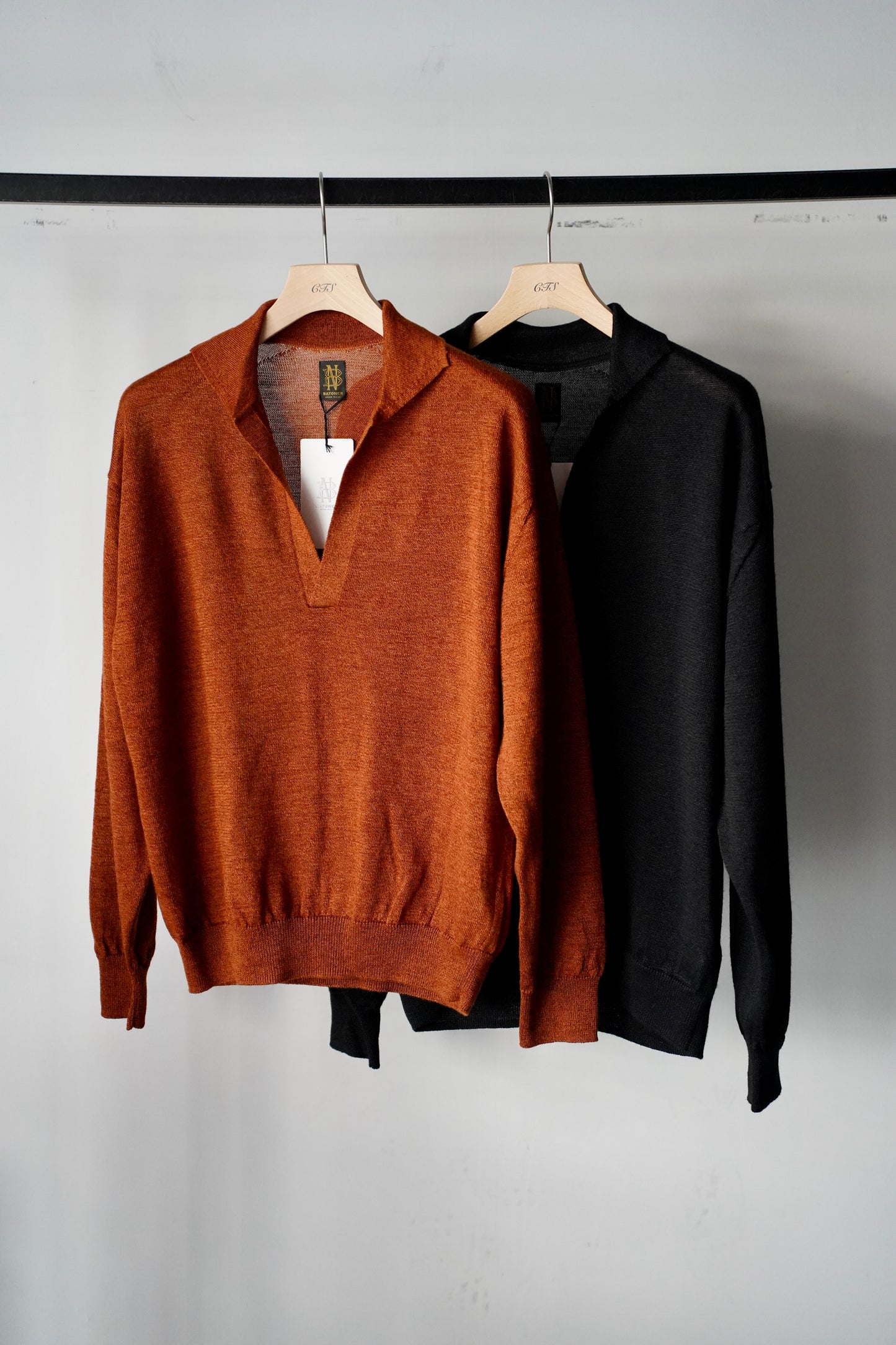 MEN　BATONER / バトナー　RAMIE WOOL SKIPPER