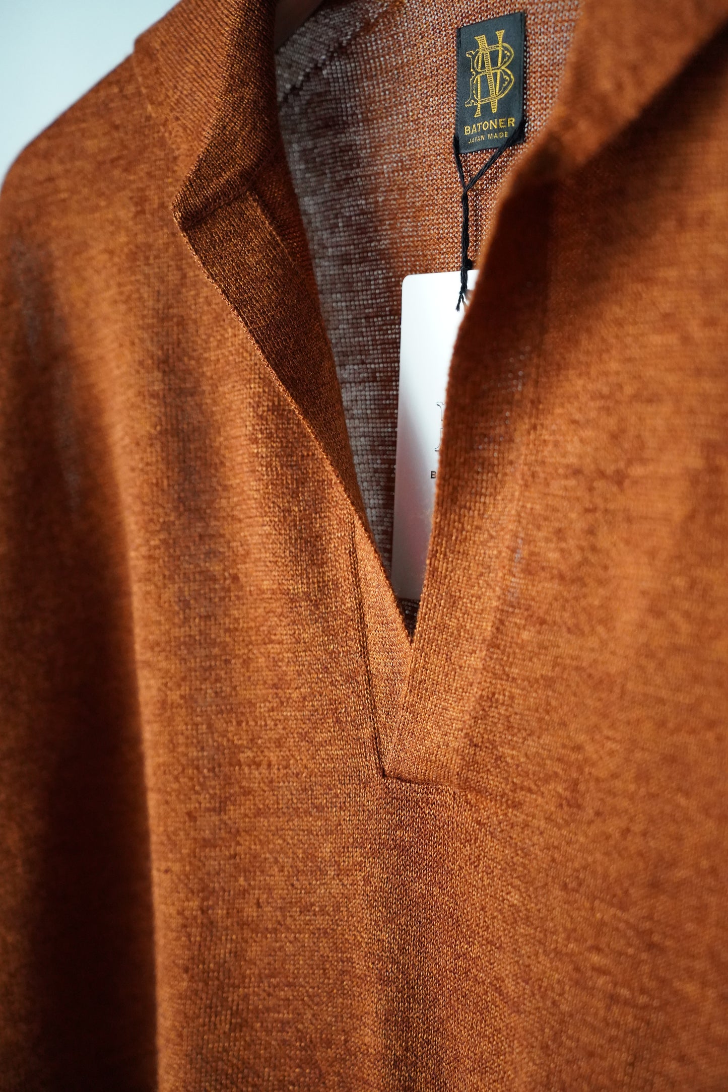 MEN　BATONER / バトナー　RAMIE WOOL SKIPPER