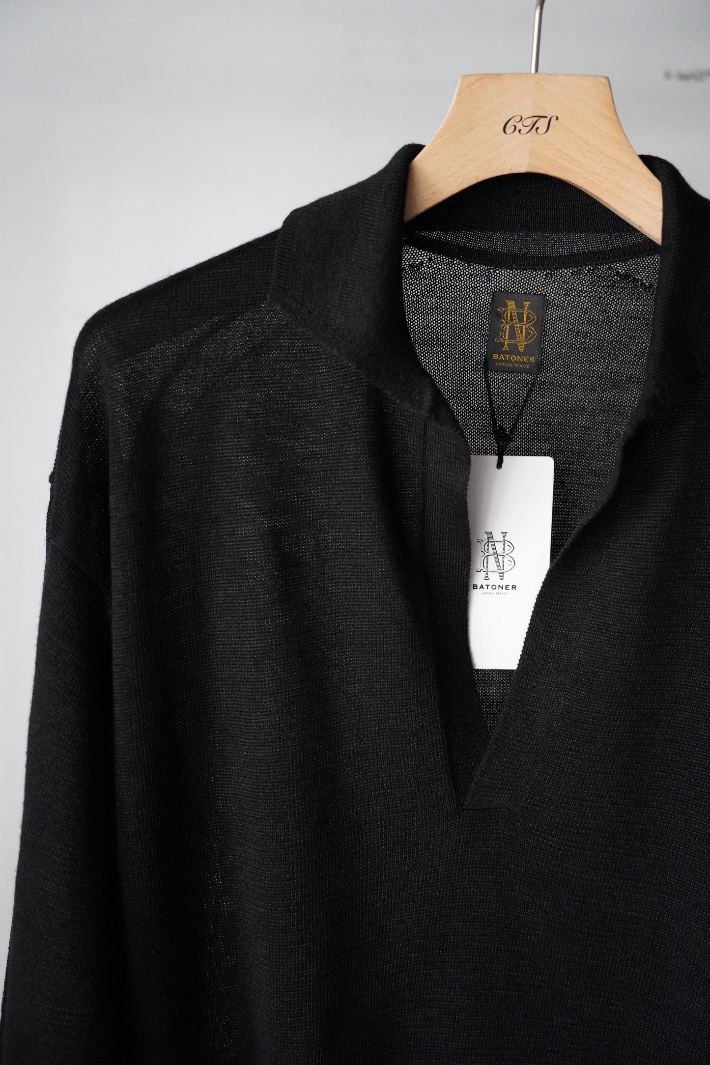 MEN　BATONER / バトナー　RAMIE WOOL SKIPPER