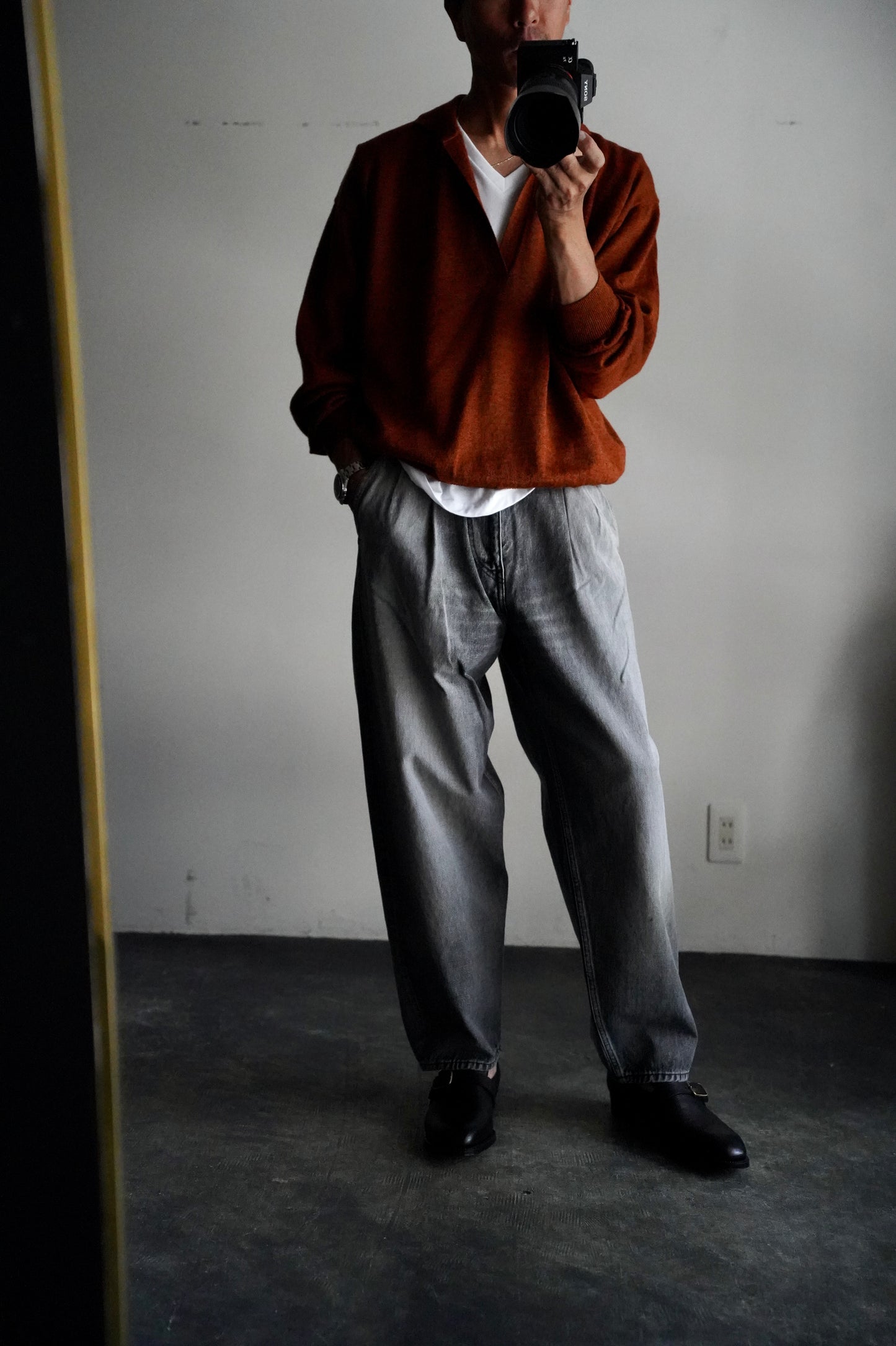 MEN　BATONER / バトナー　RAMIE WOOL SKIPPER