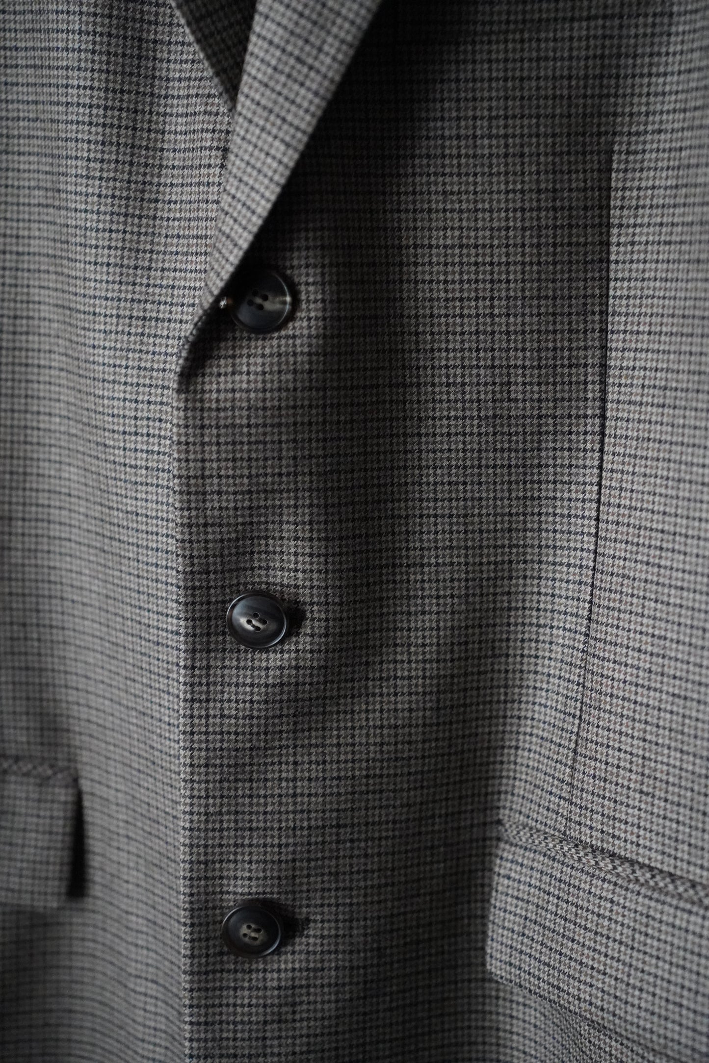 WOMEN　RYU KAGA　Wool flannel cropped chesterfield vest