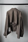 WOMEN　RYU KAGA　Wool flannel open back shirt