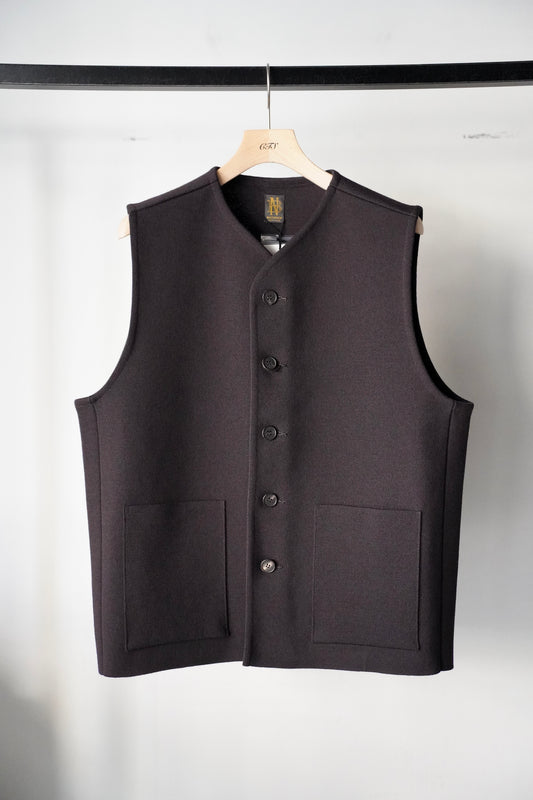 MEN　BATONER / バトナー　ULTRA TWIST WOOL MILANO RIB VEST
