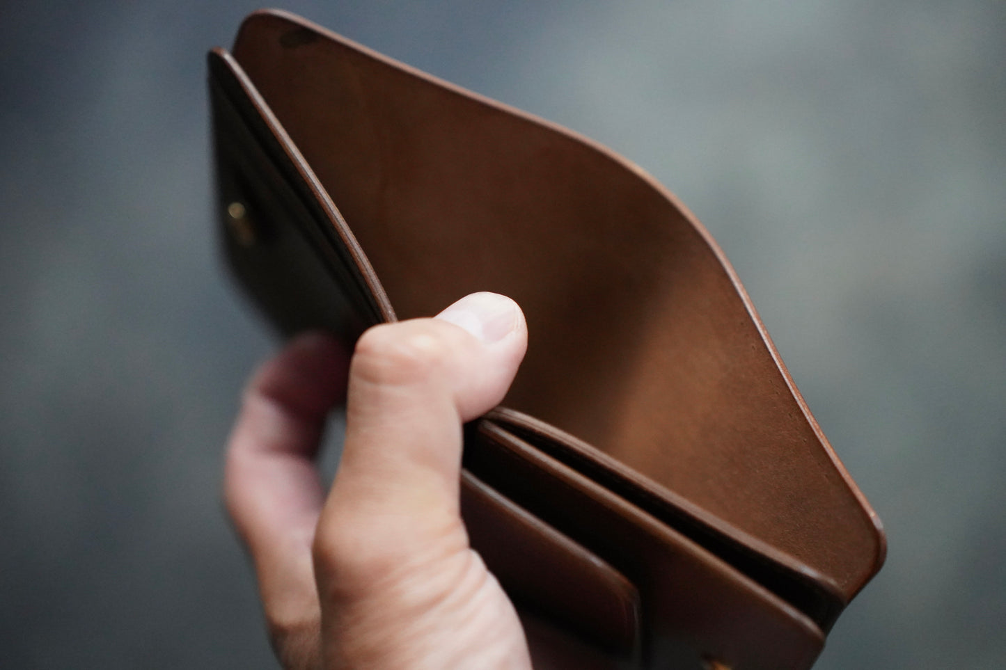MEN　forme/フォルメ　Post wallet　CORDVAN cigar