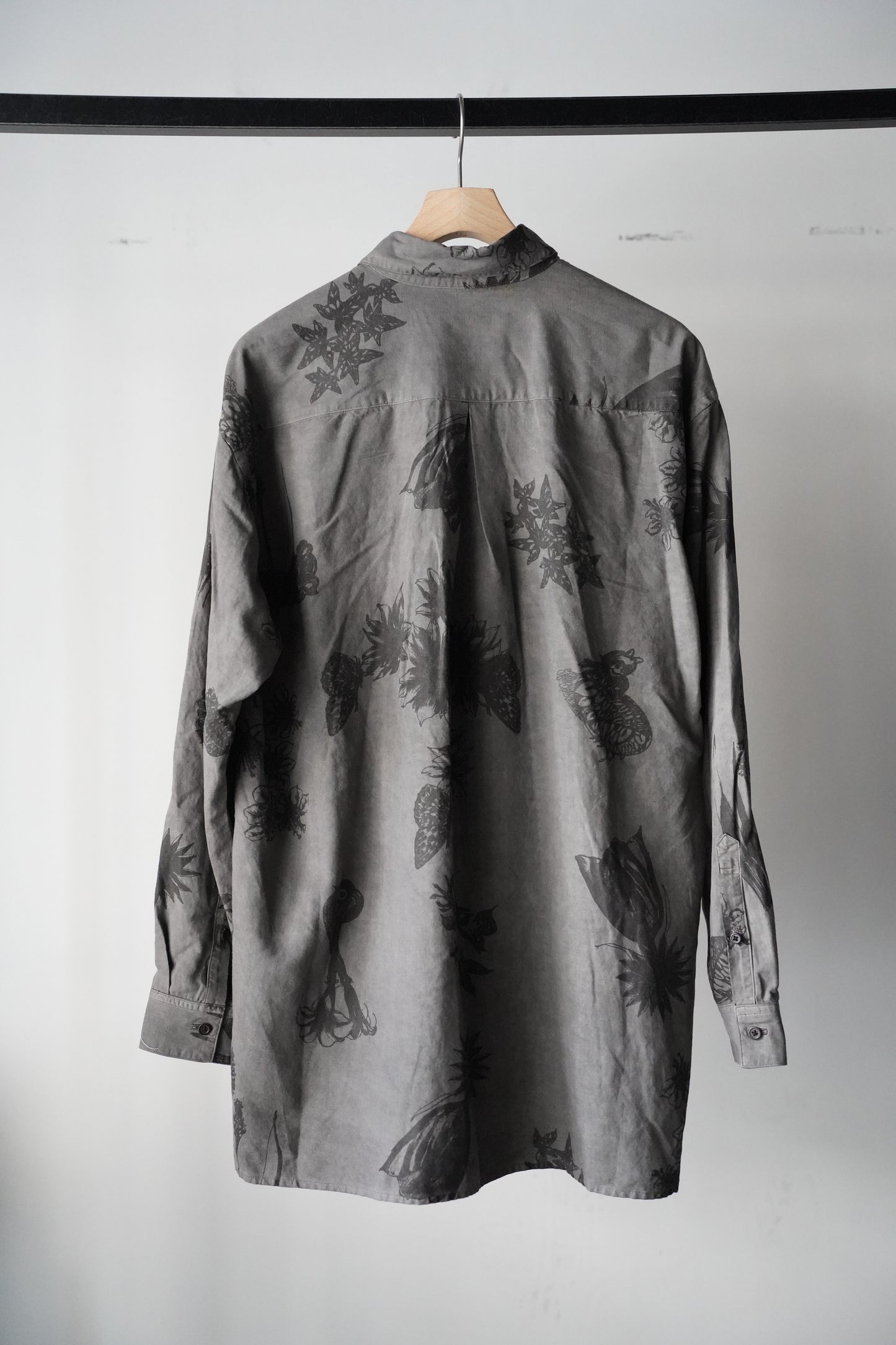 MEN　Kiivu / キフ　BOIL L/SHT - Hand Drawing SUMI Printing -