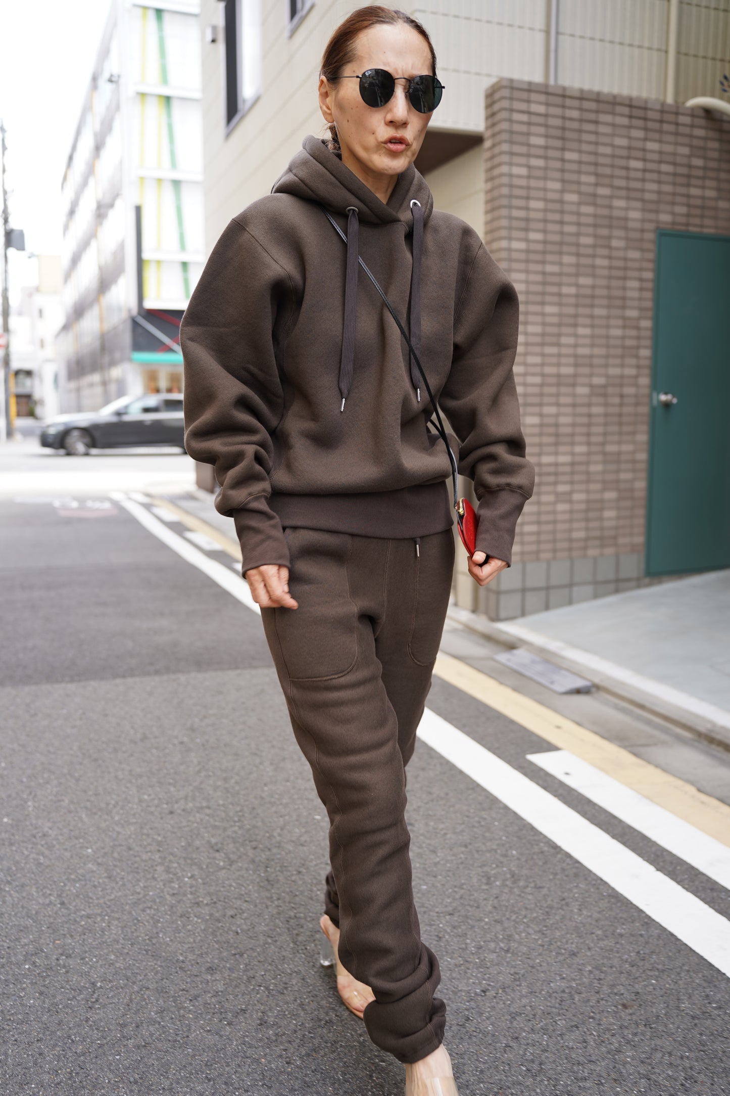 WOMEN　jonnlynx/ジョンリンクス　cotton wool urake hoodie