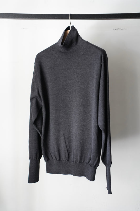 MEN　BATONER / バトナー　BABY WOOL TURTLE NECK　