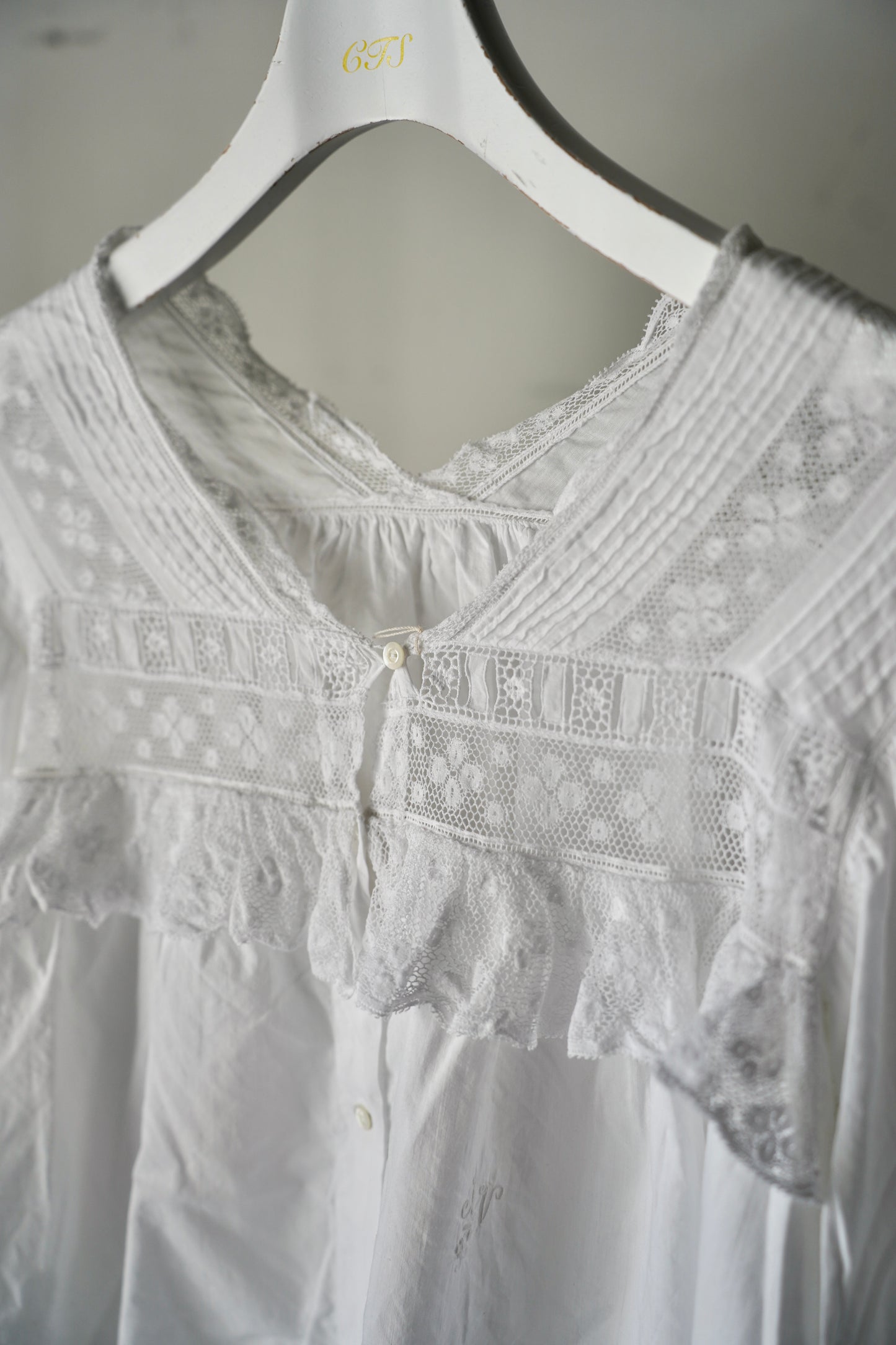 WOMEN　VINTAGE　1900-1920's Antique French Cotton Onepice