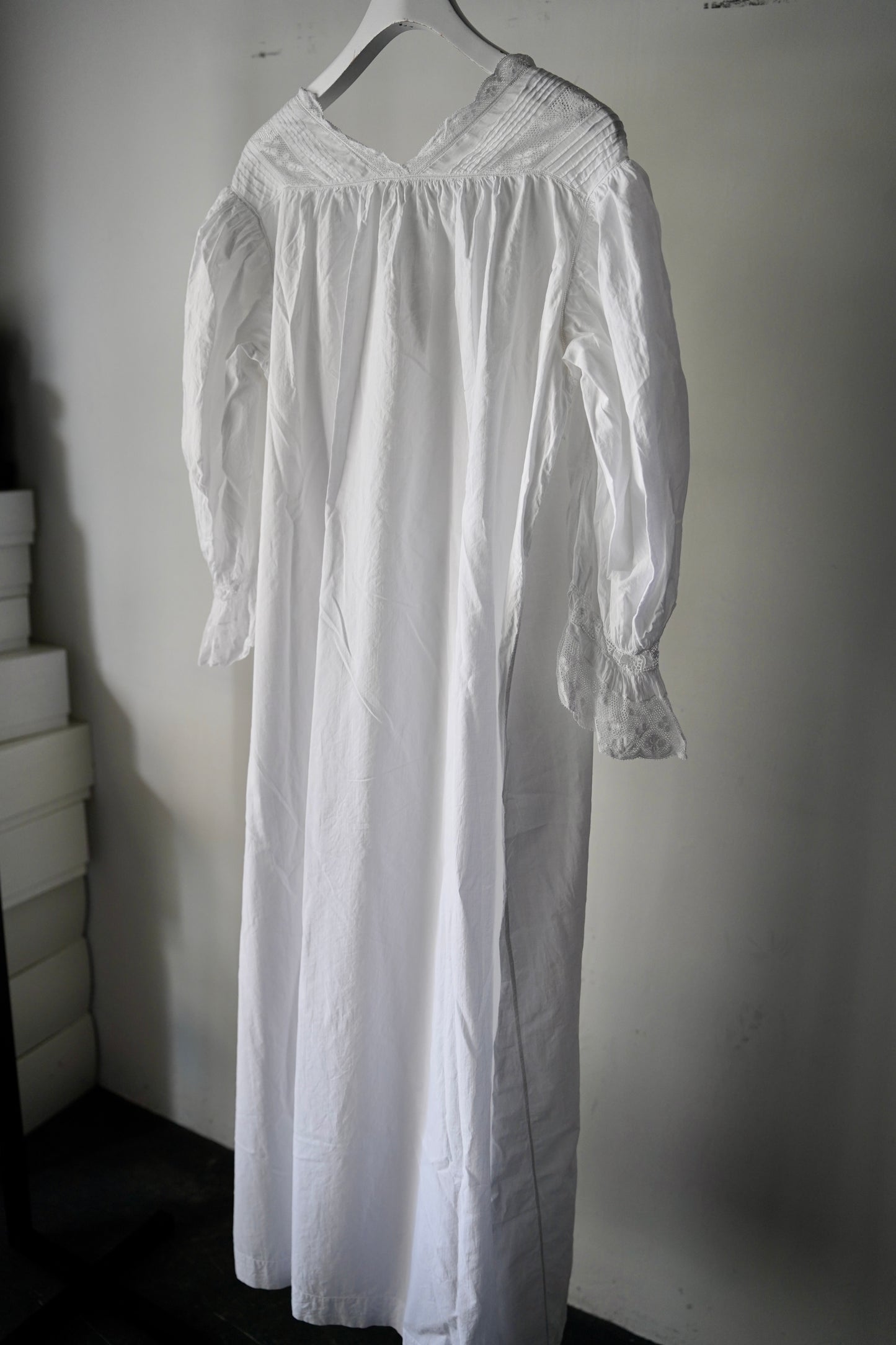 WOMEN　VINTAGE　1900-1920's Antique French Cotton Onepice