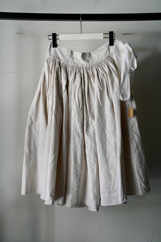 WOMEN　VINTAGE　1900-1920's Antique French Linen Skirt