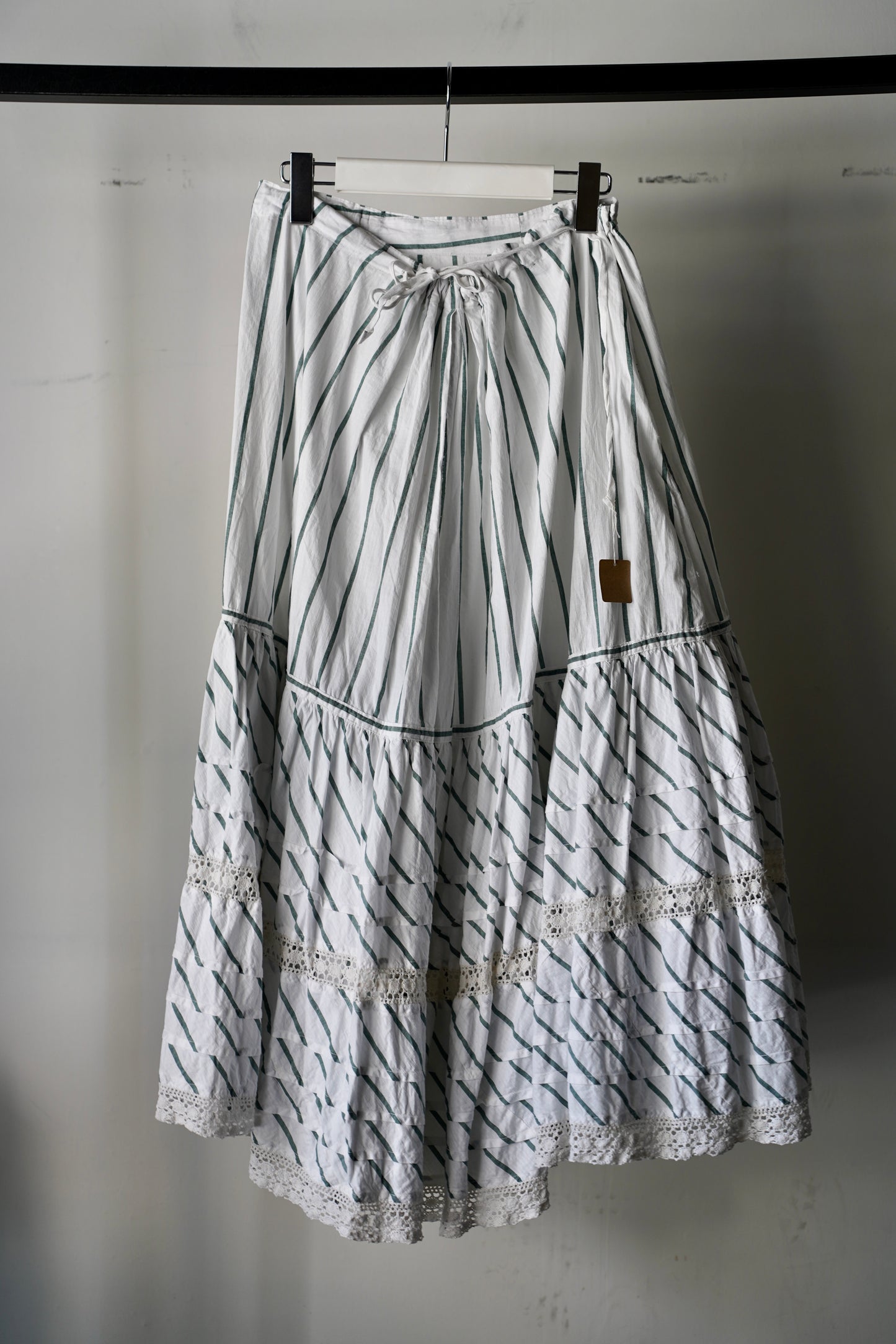 WOMEN　VINTAGE　1900-1920's Antique French Cotton Skirt
