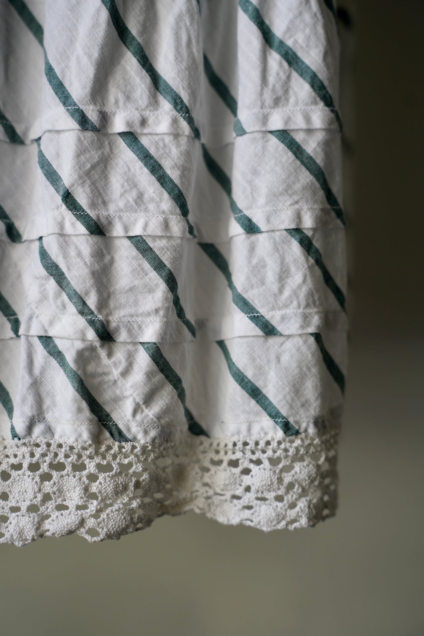 WOMEN　VINTAGE　1900-1920's Antique French Cotton Skirt