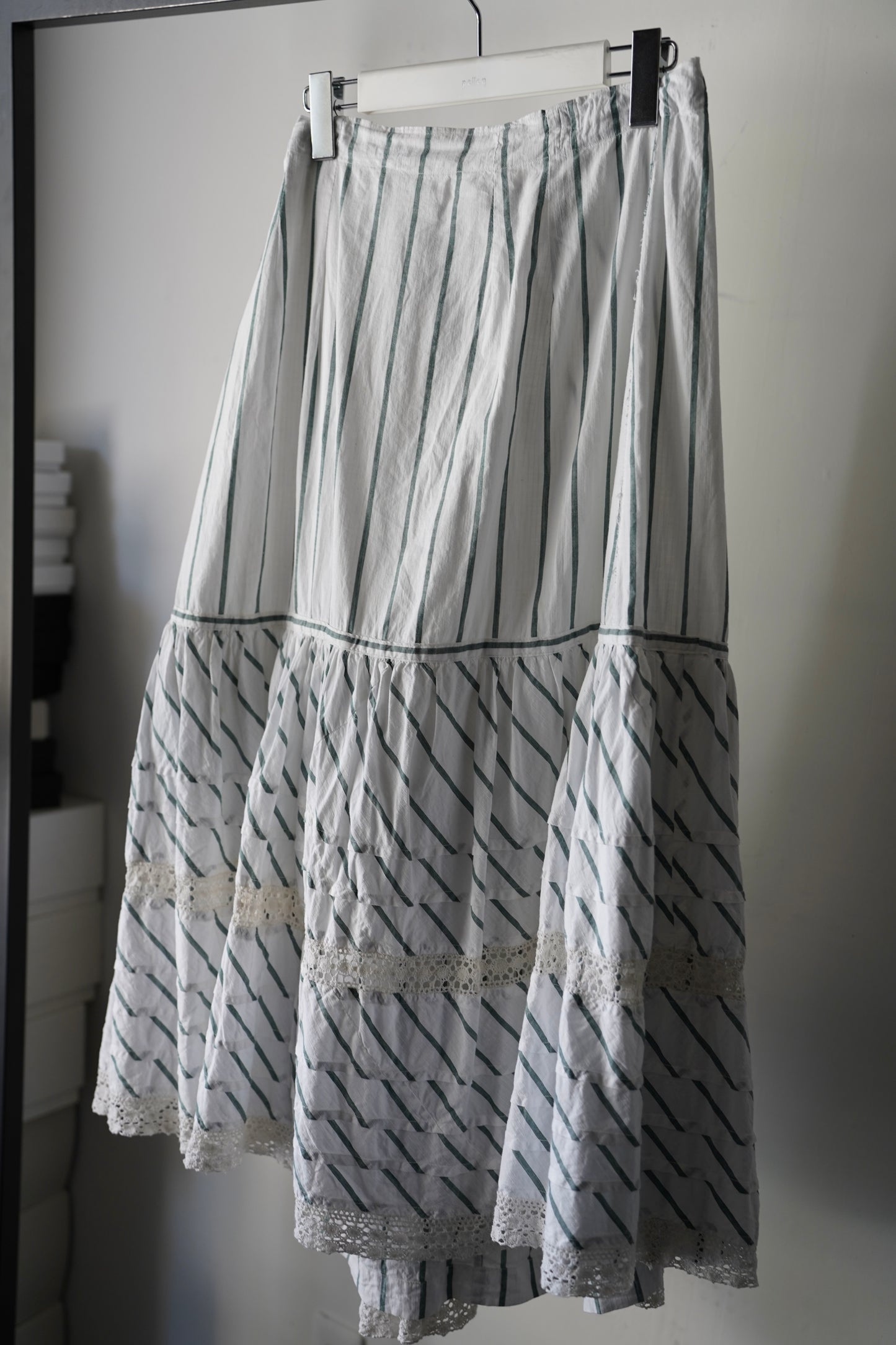 WOMEN　VINTAGE　1900-1920's Antique French Cotton Skirt