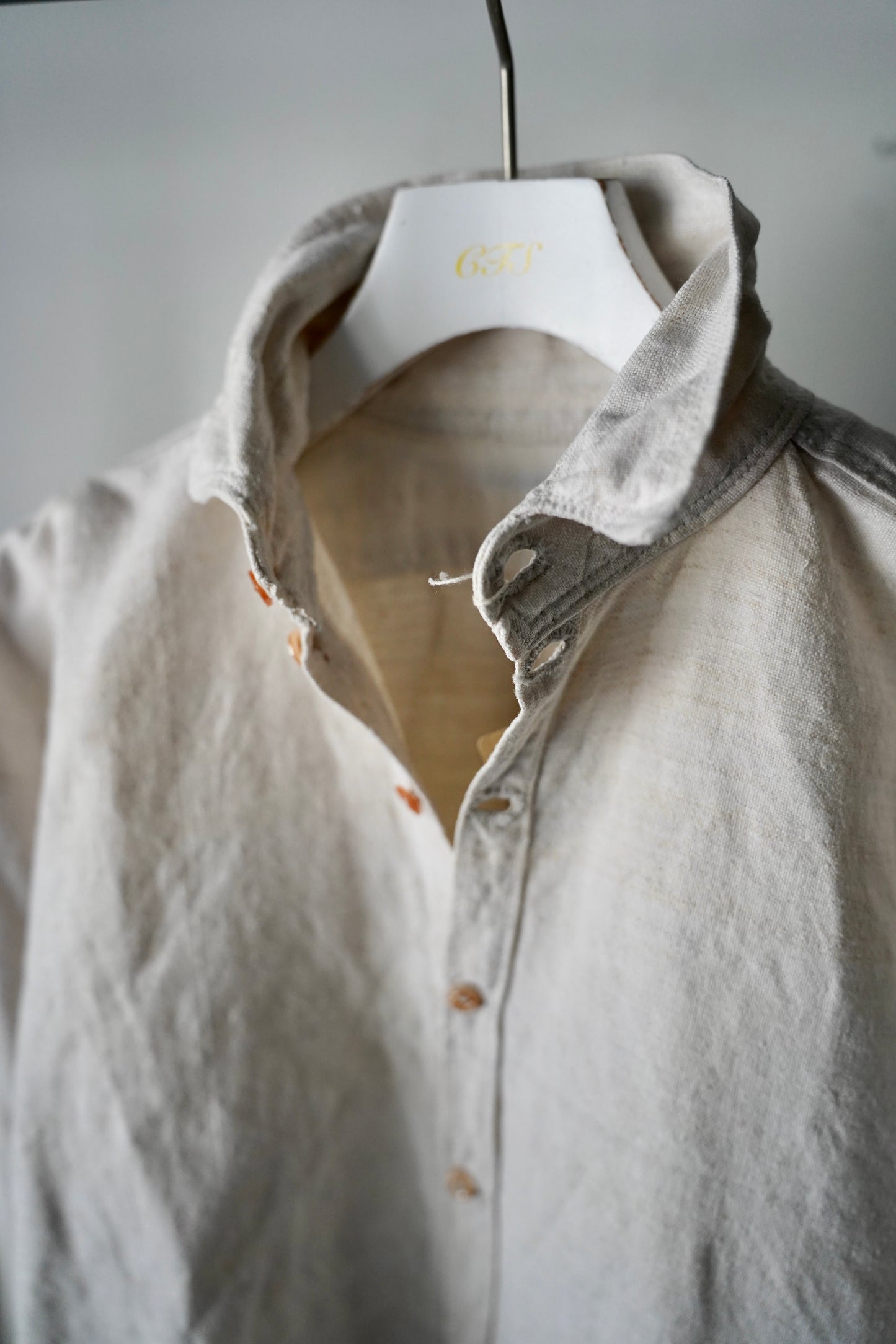 WOMEN　VINTAGE　1900-1920's Antique French Linen Blouse