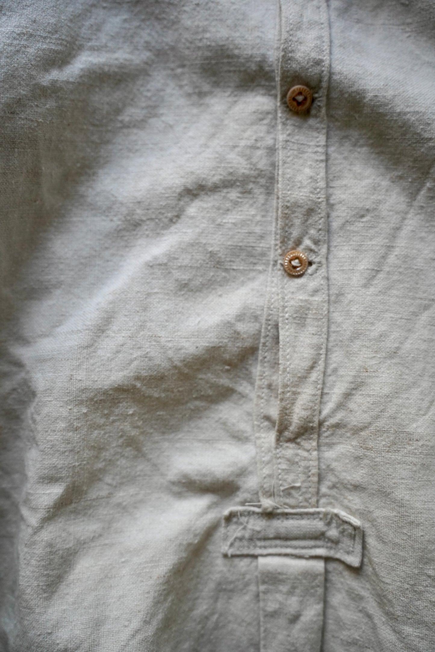 WOMEN　VINTAGE　1900-1920's Antique French Linen Blouse