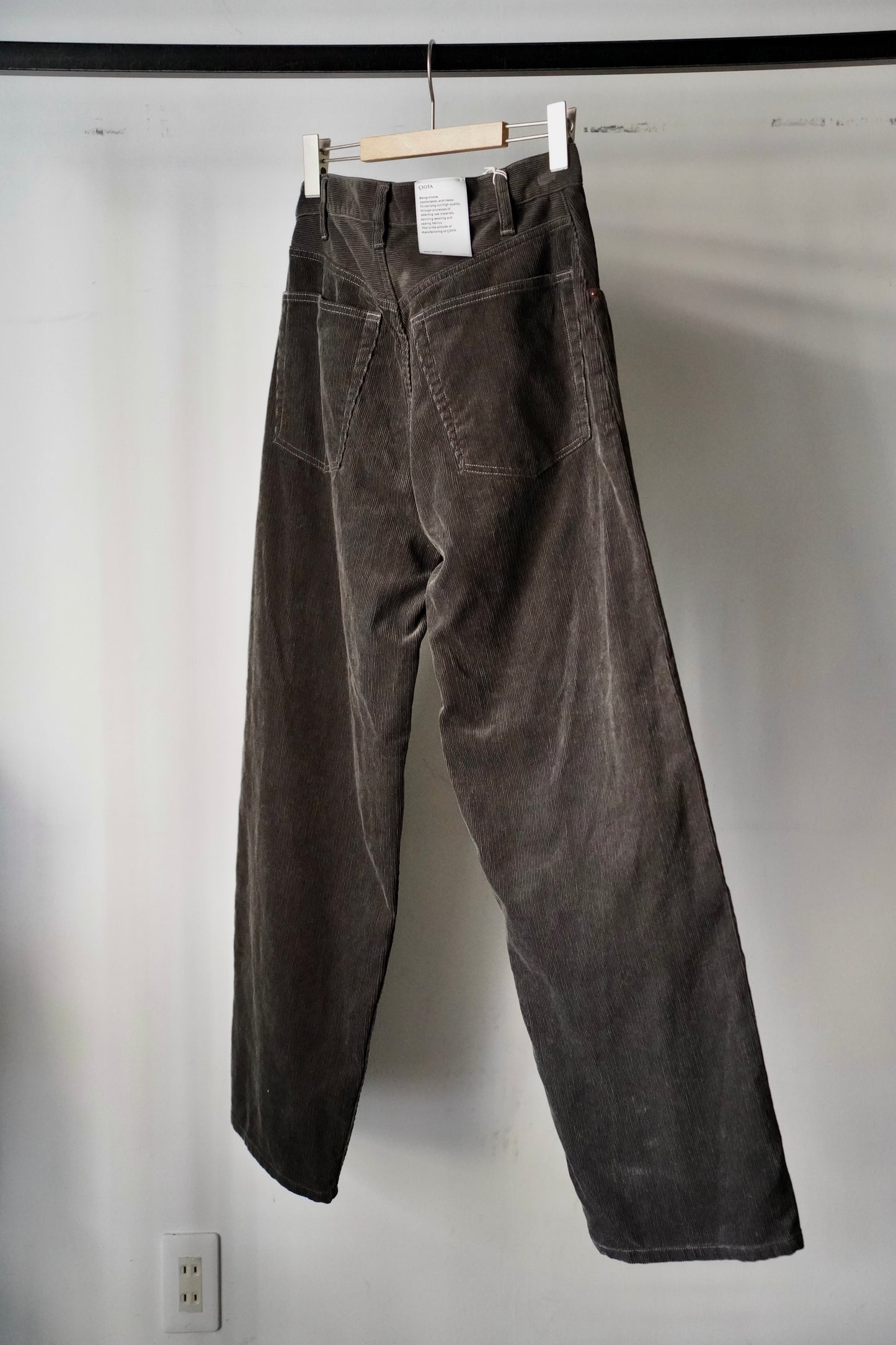 MEN　CIOTA/シオタ　Baggy 5 Pocket Corduroy Pants (One Wash)