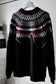 MEN/WOMEN　VIOLETTE ROOM　Ex. REMAKE SWEAT  black 3