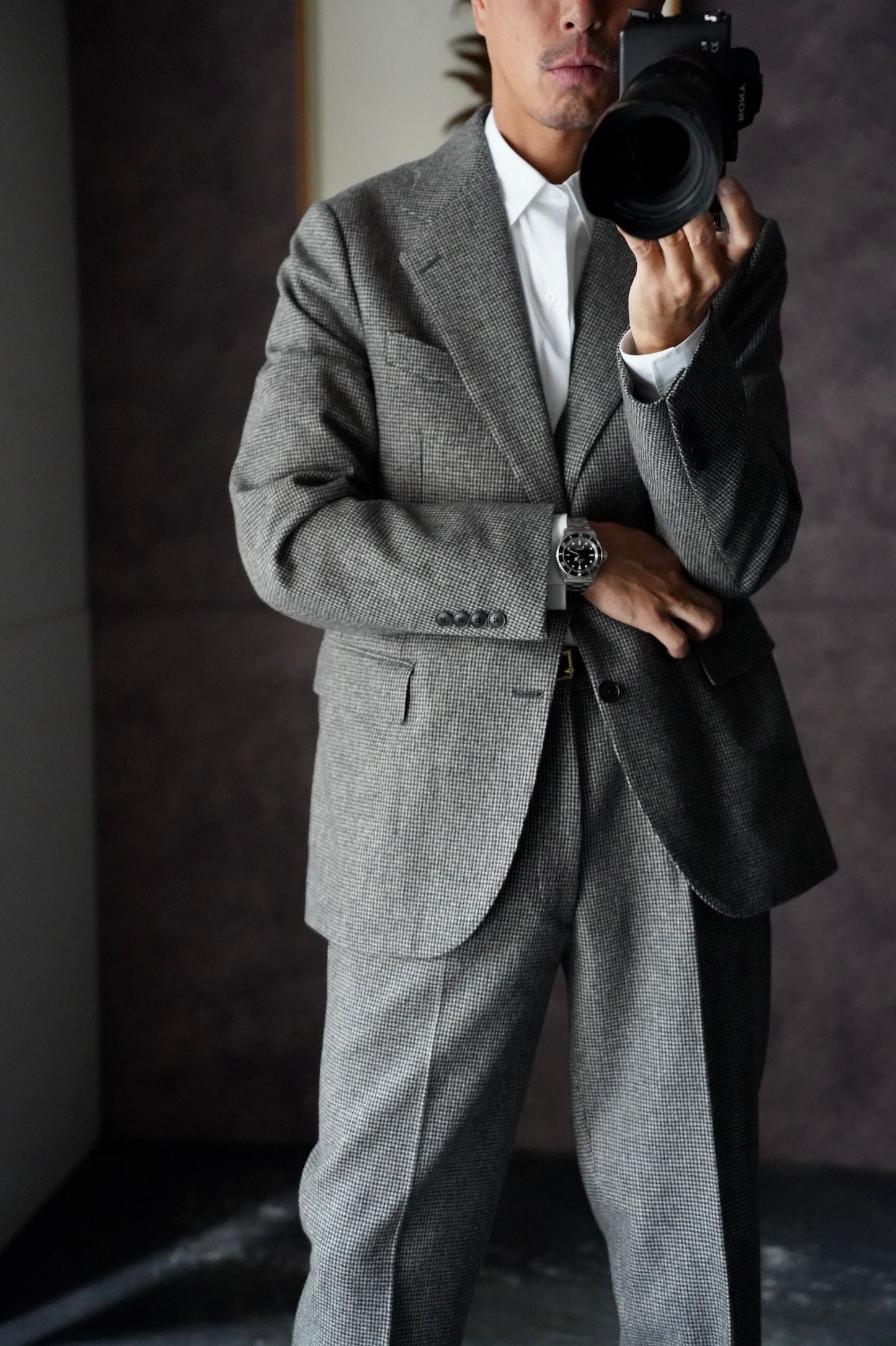 MEN　HEUGN / ユーゲン　"Saint" Hound Tooth WIDE 2B