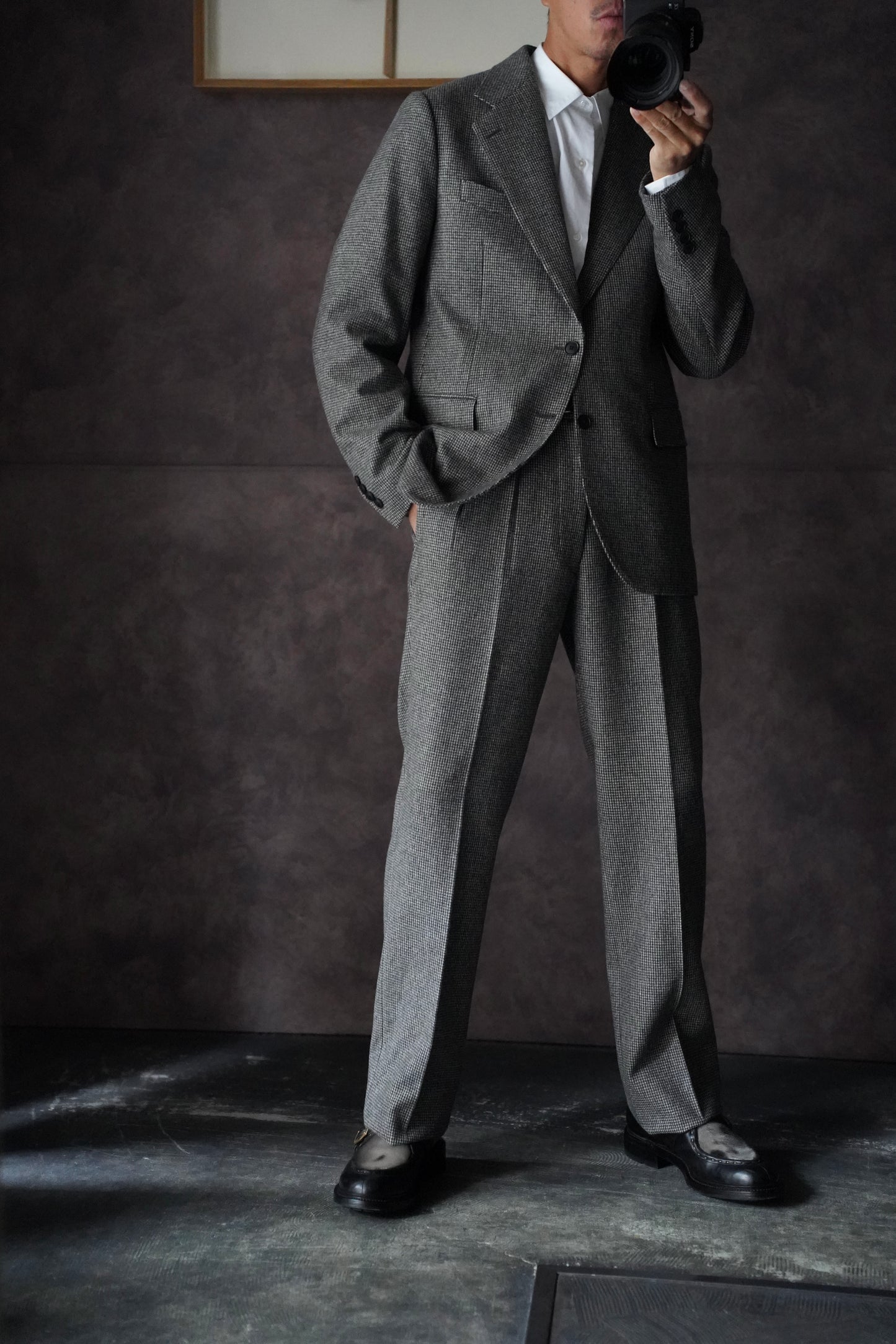 MEN　HEUGN / ユーゲン　"Saint" Hound Tooth WIDE 2B