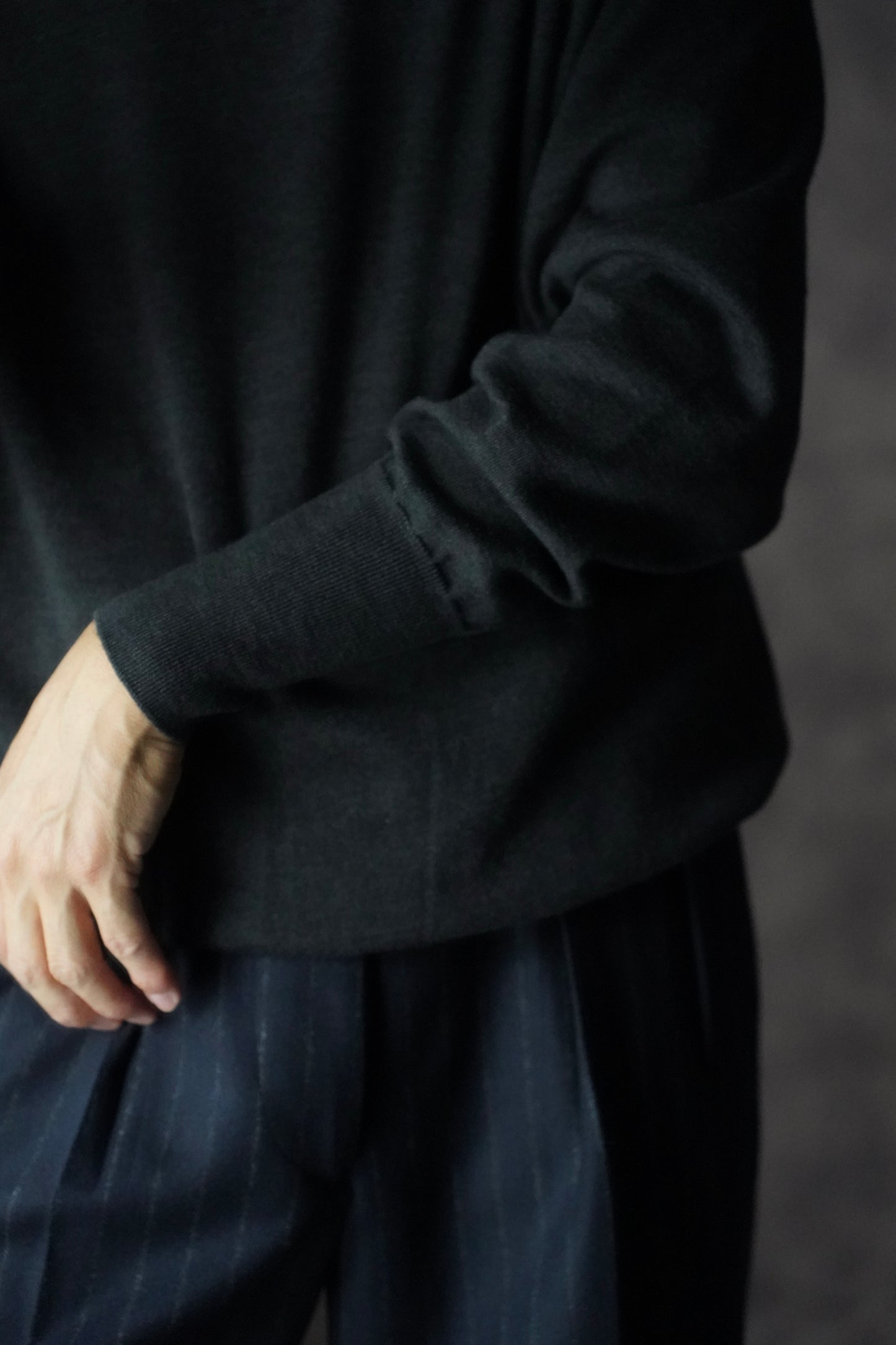 MEN　BATONER / バトナー　BABY WOOL TURTLE NECK　