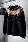 MEN/WOMEN　VIOLETTE ROOM　Ex. REMAKE SWEAT  black 7