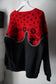 MEN/WOMEN　VIOLETTE ROOM　Ex. REMAKE SWEAT  black 17