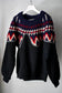 MEN/WOMEN　VIOLETTE ROOM　Ex. REMAKE SWEAT  black 18
