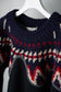 MEN/WOMEN　VIOLETTE ROOM　Ex. REMAKE SWEAT  black 18