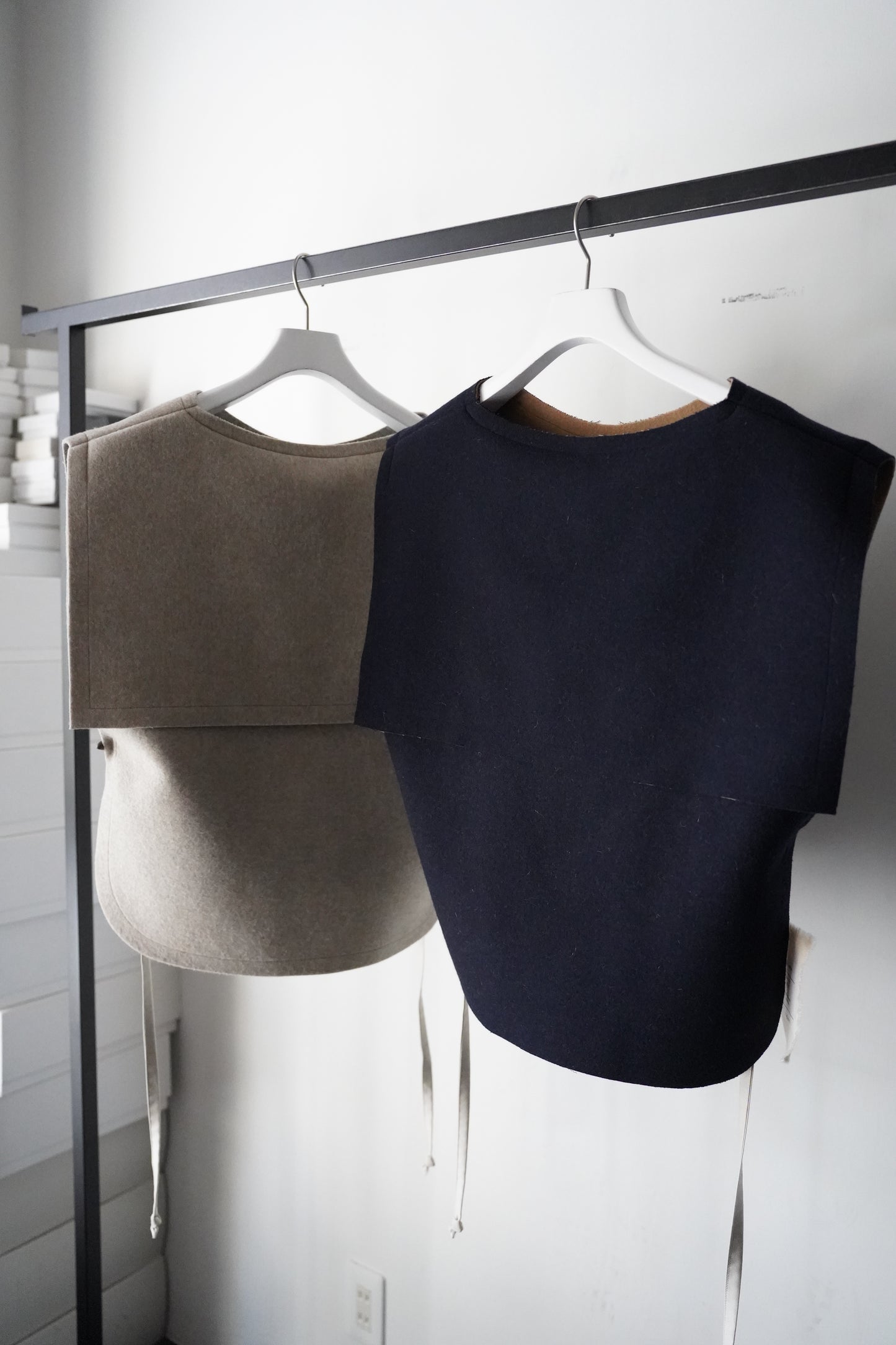 WOMEN　Y.A.Acc/ ワイエーアク　wool half kaftan