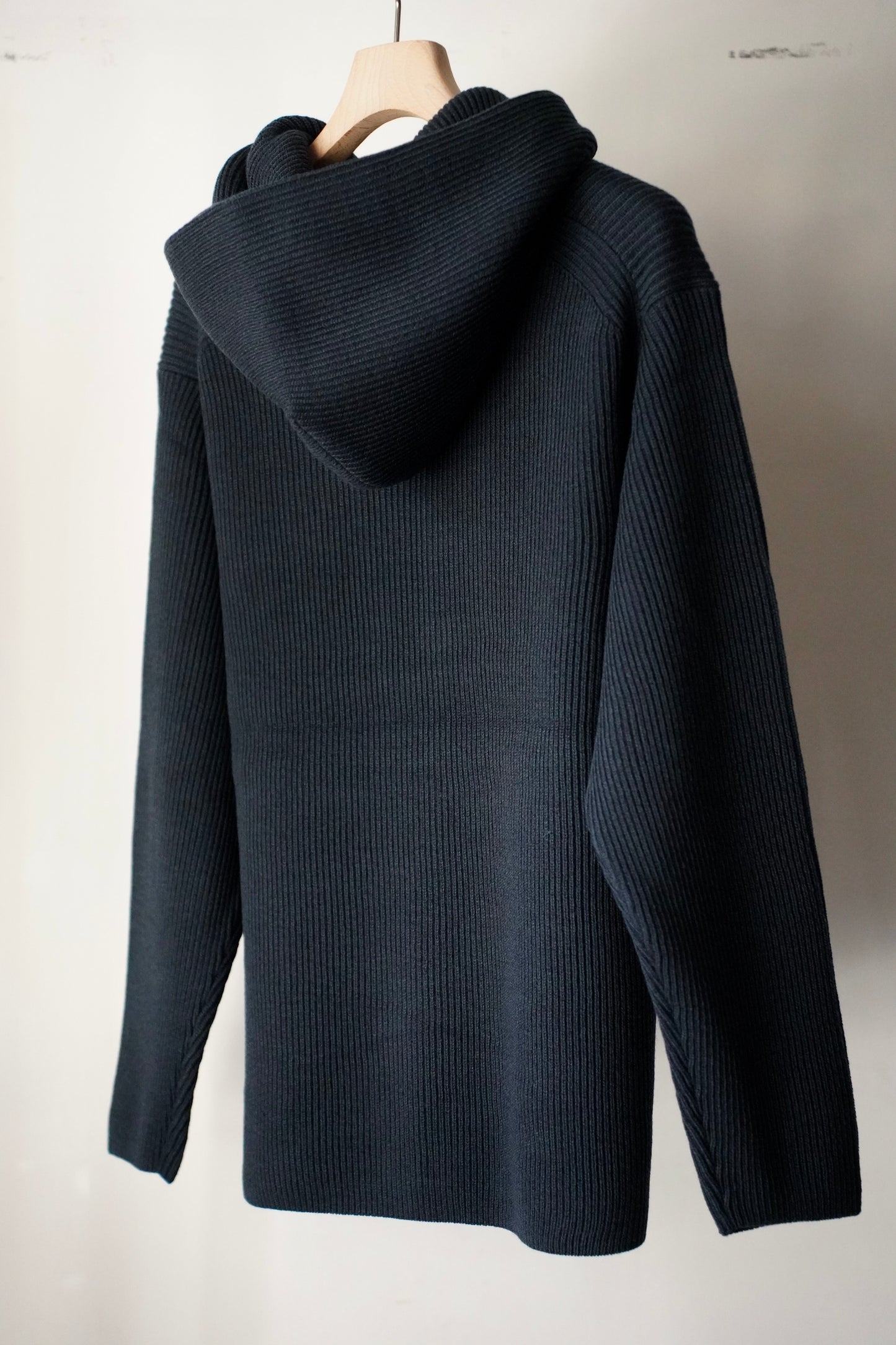 MEN　BATONER / バトナー　SOLID WOOL RIB PULL PARKER
