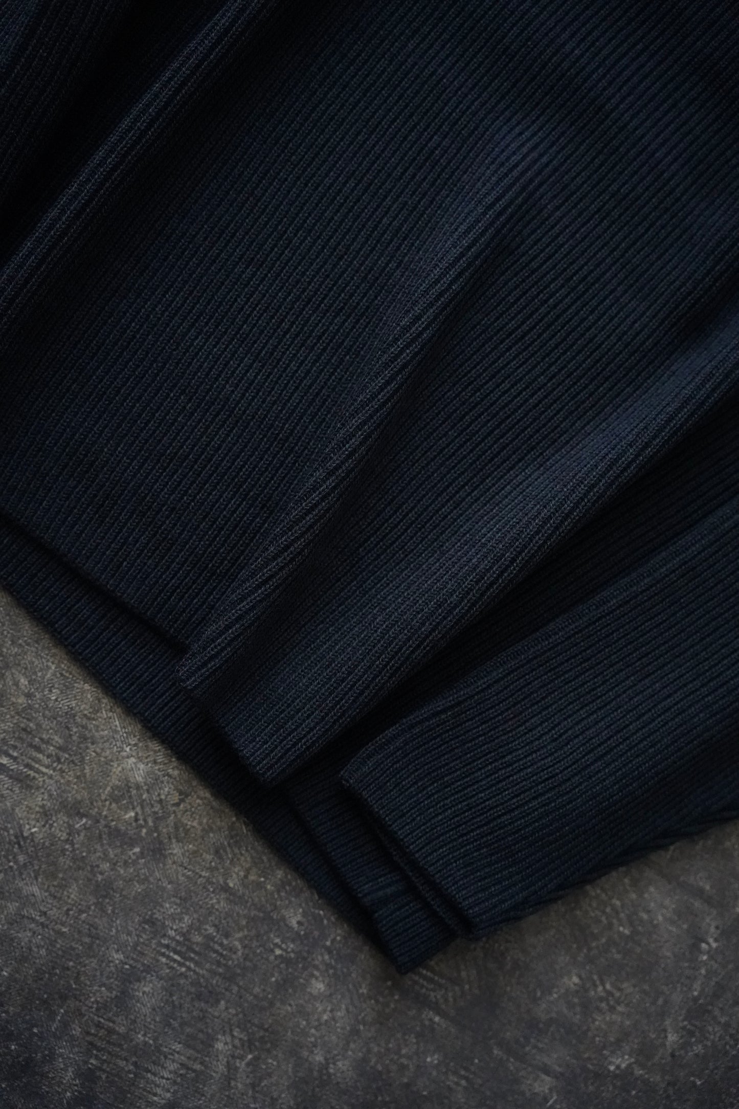 MEN　BATONER / バトナー　SOLID WOOL RIB PULL PARKER