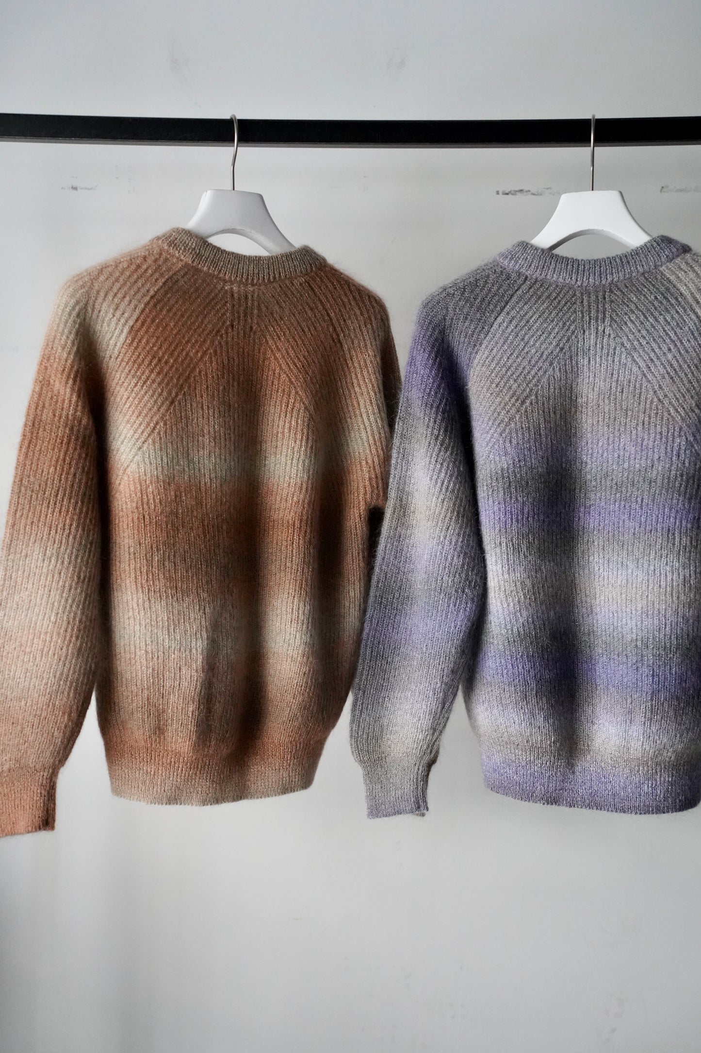 WOMEN　BATONER / バトナー　MOHAIR KASURI DYE SIGNATURE CREW NECK