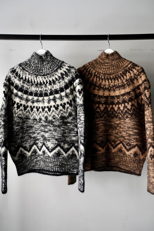 WOMEN　BATONER / バトナー　MOHAIR NORDIC TURTLE NECK