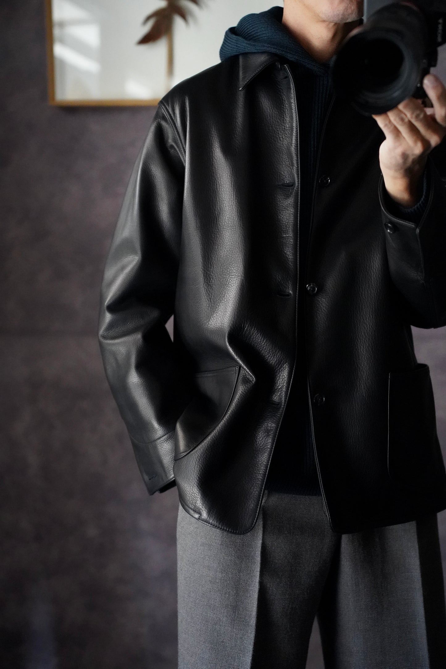 MEN　blurhms/ブラーム　Steer Leather Coverall