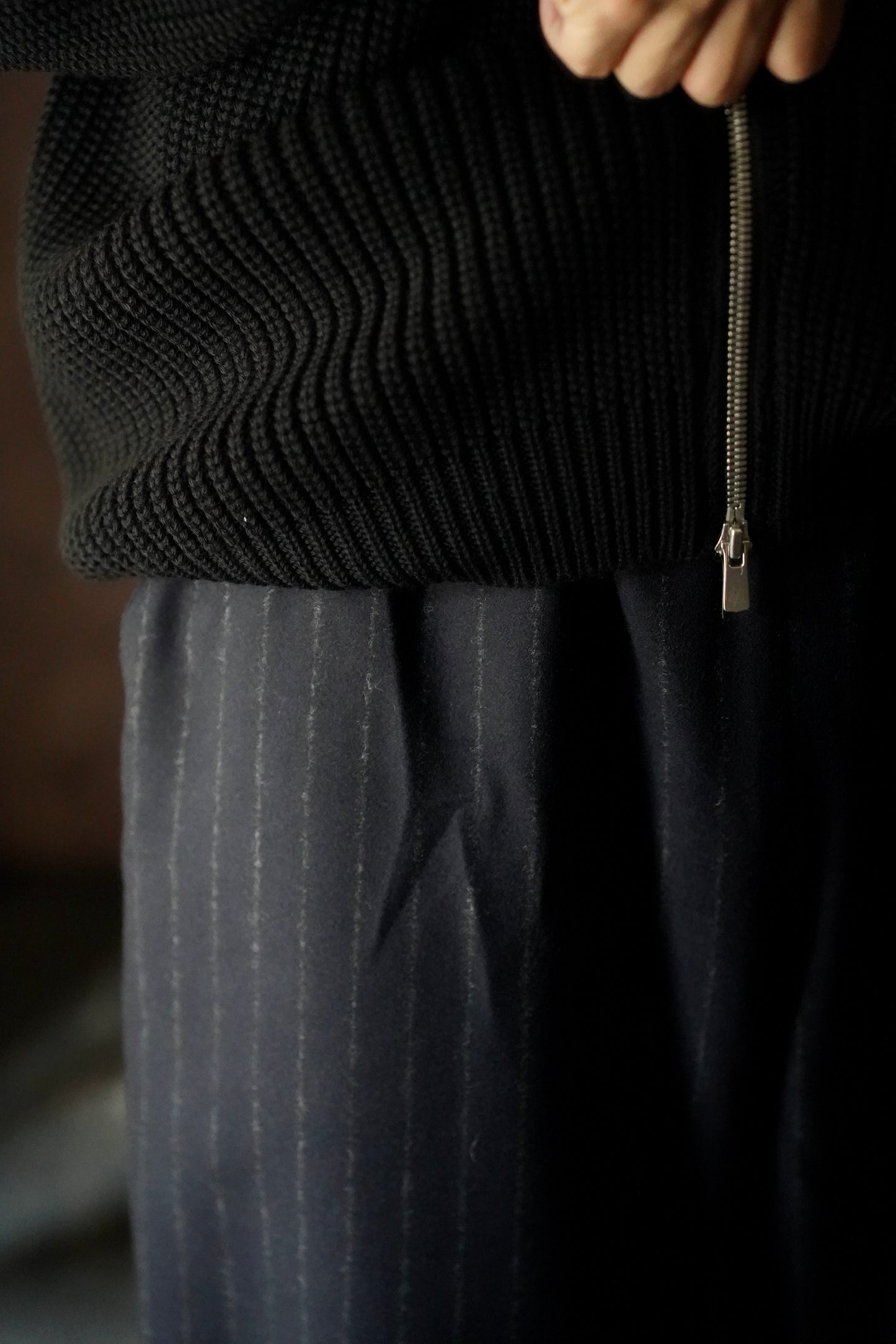 MEN　BATONER / バトナー　SIGNATURE DRIVERS KNIT