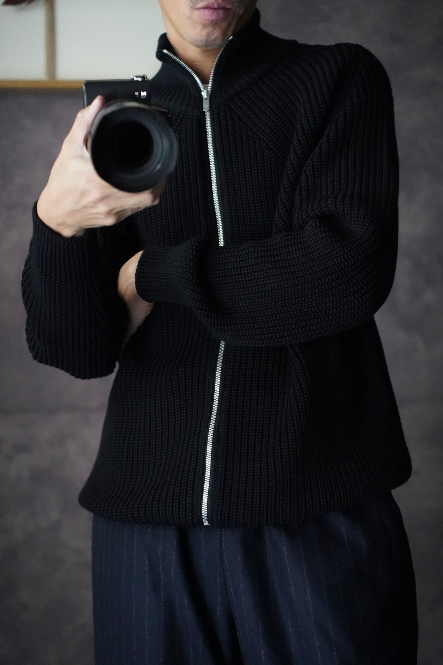 MEN　BATONER / バトナー　SIGNATURE DRIVERS KNIT