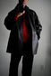 MEN　MAATEE & SONS　LEATHER HALF COAT 裏カシミア