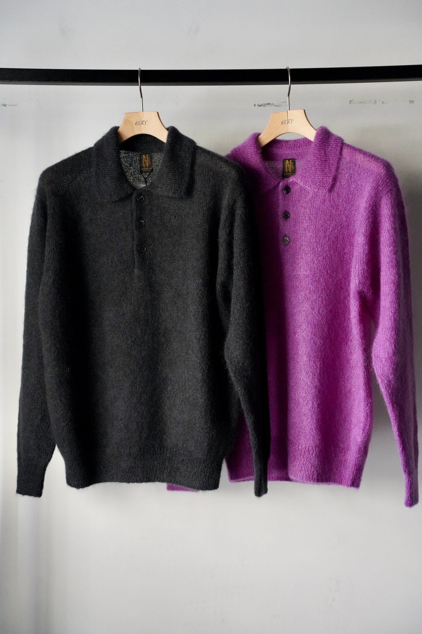 MEN　BATONER / バトナー　PURE MOHAIR POLO　