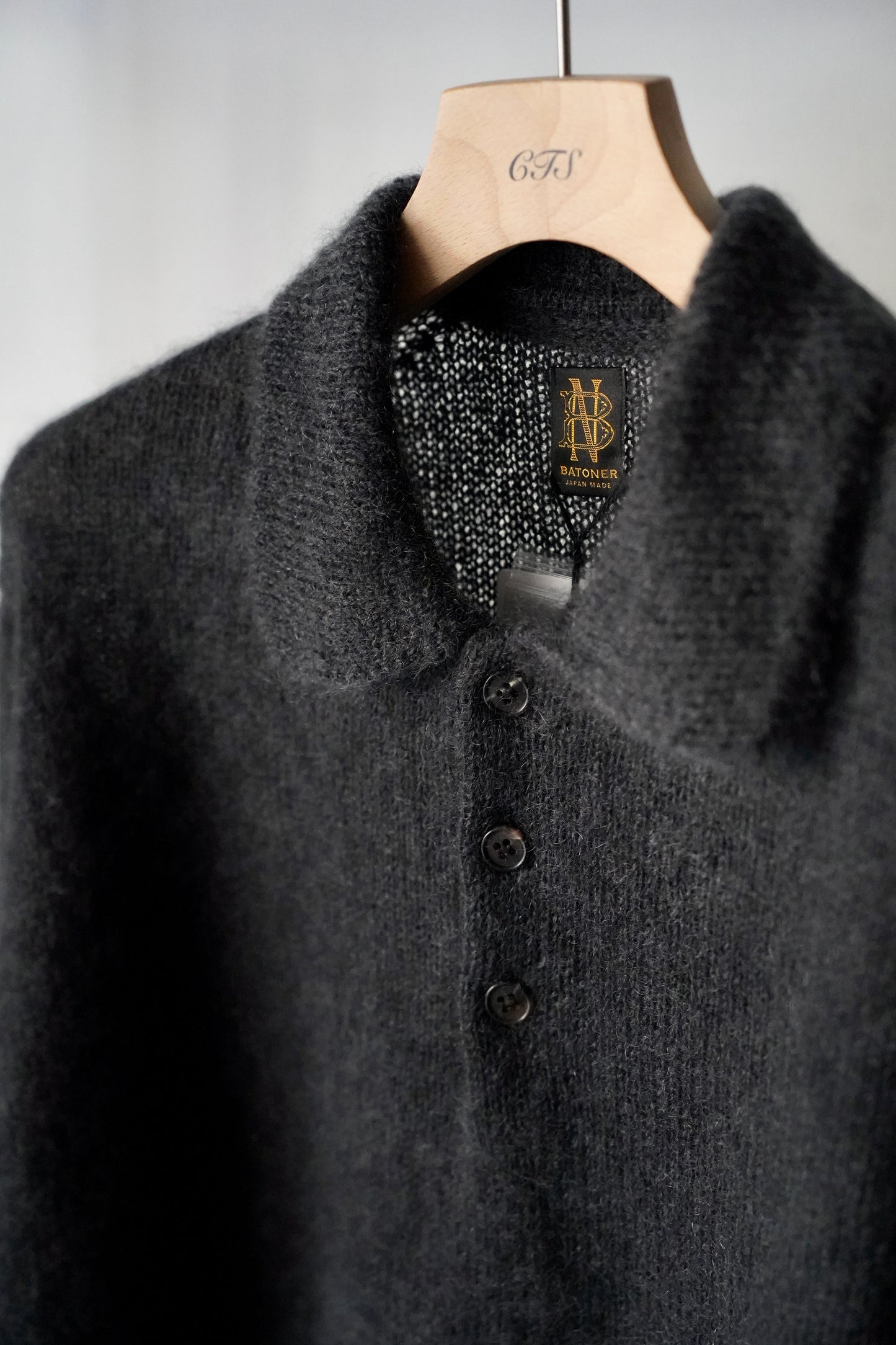 MEN　BATONER / バトナー　PURE MOHAIR POLO　
