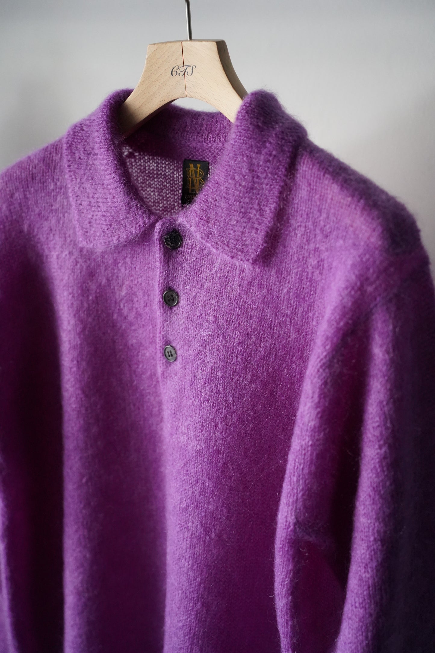 MEN　BATONER / バトナー　PURE MOHAIR POLO　