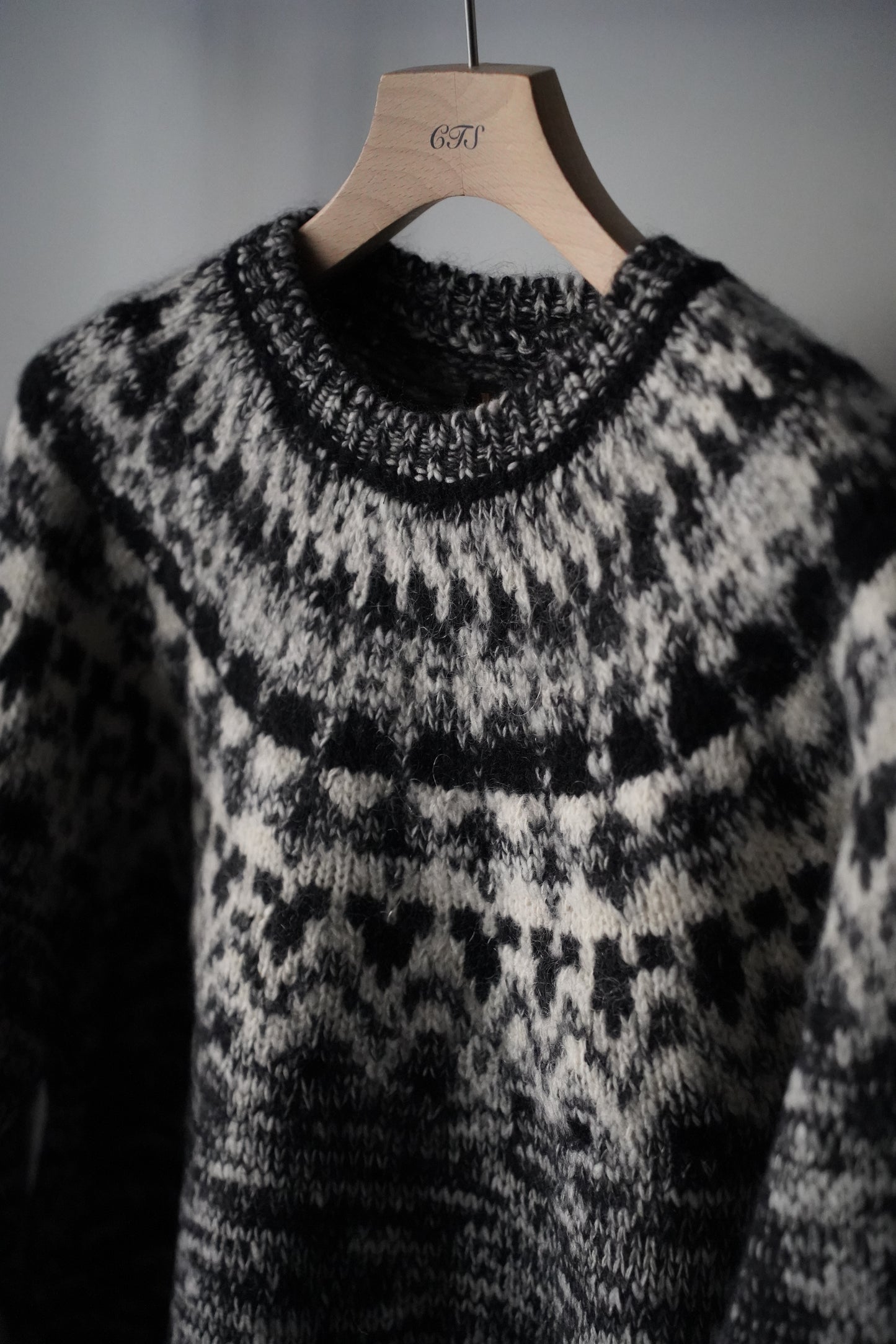 MEN　BATONER / バトナー　MOHAIR NORDIC CREW NECK