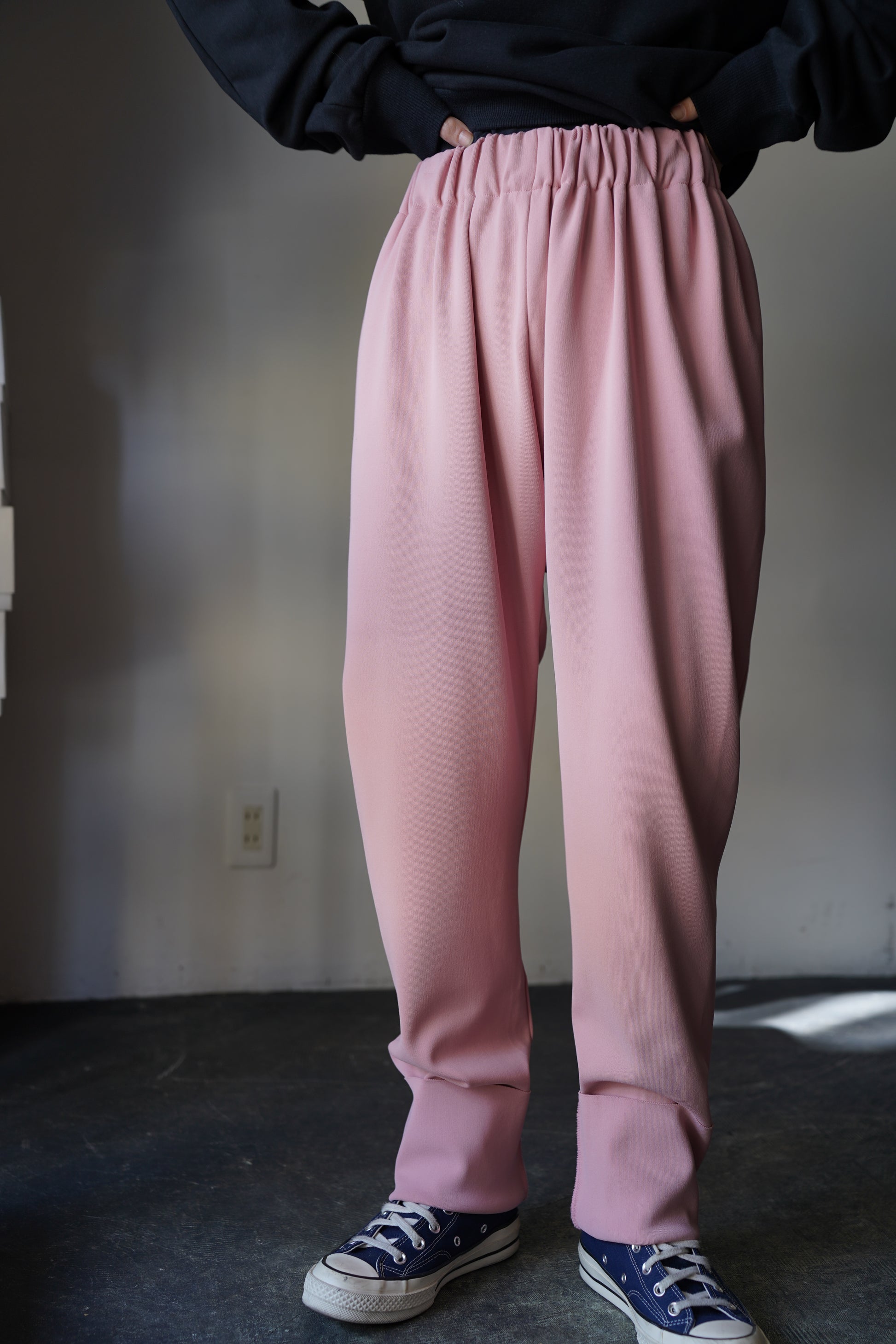 WOMEN MOON TREE PLANET Cord pants pink/black – _COMES THE SUN