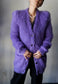 WOMEN　MOON TREE PLANET　Mohair Cardigan purple