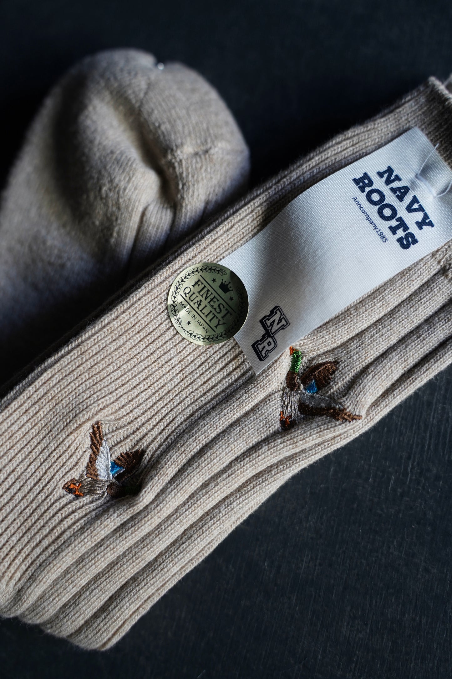 MEN　NAVY ROOTS  ネイビールーツ　ハンティングリブパイルソックス