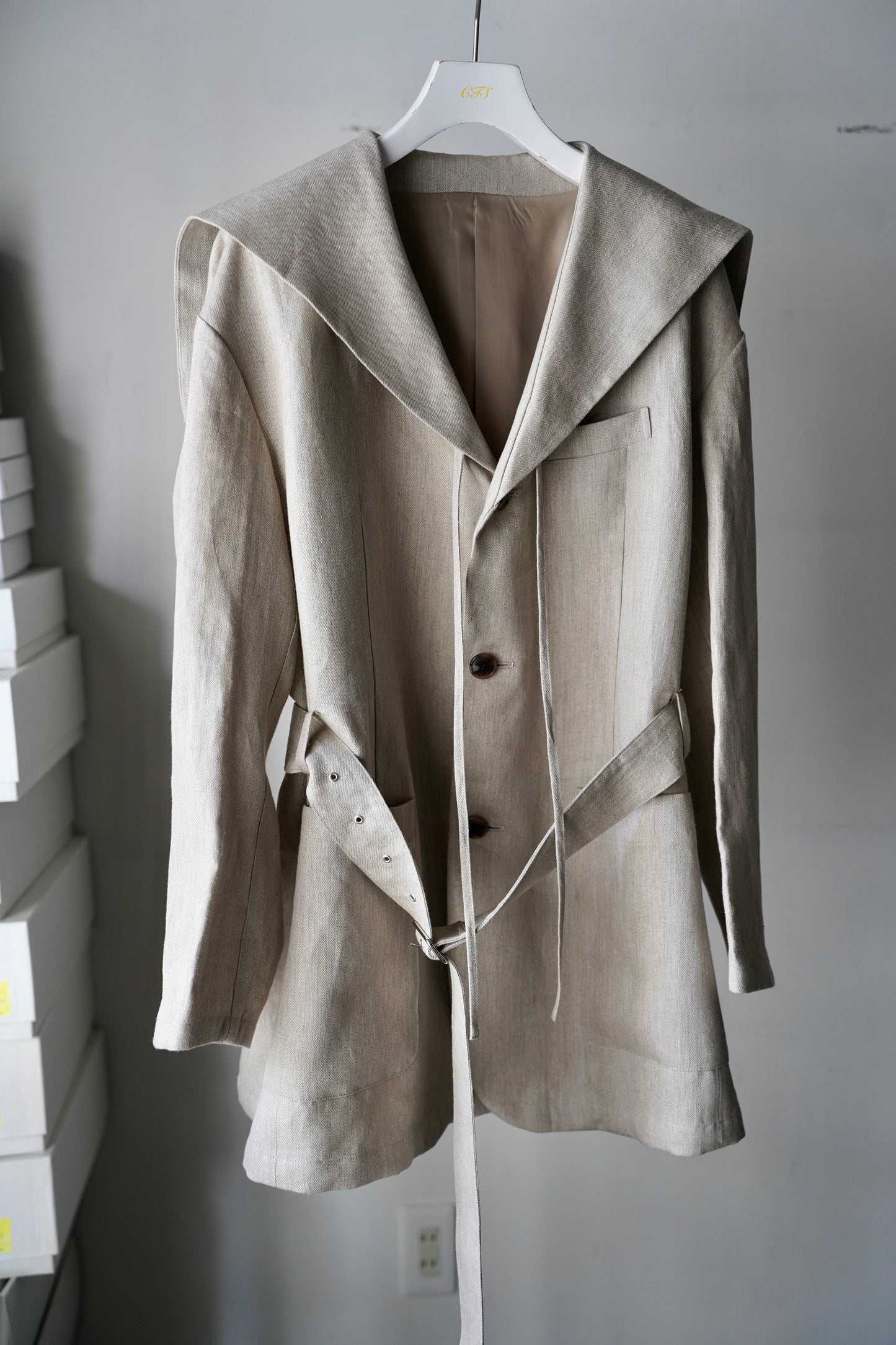 WOMEN　RYU KAGA　Linen sailor jacket