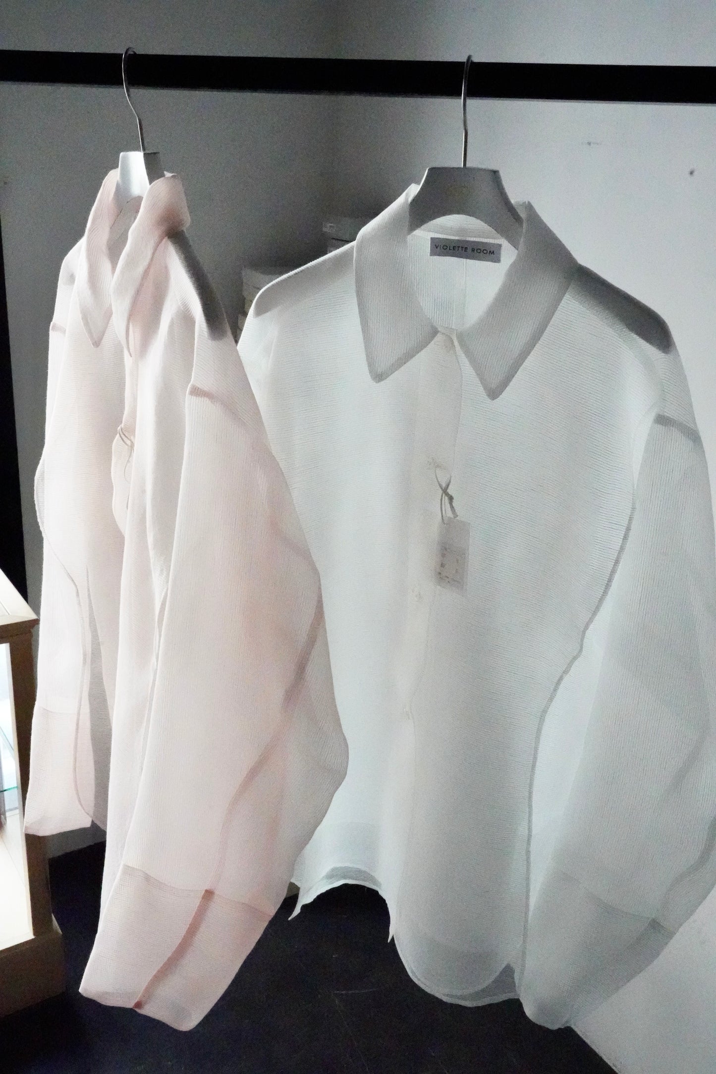 WOMEN　VIOLETTE ROOM　CORD ORGANZA SHIRTS