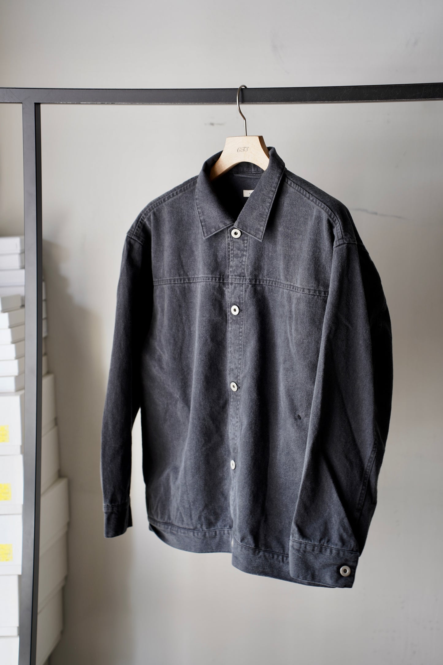 MEN　alvana / アルヴァナ 　BLACK TWILL SHORT JACKET