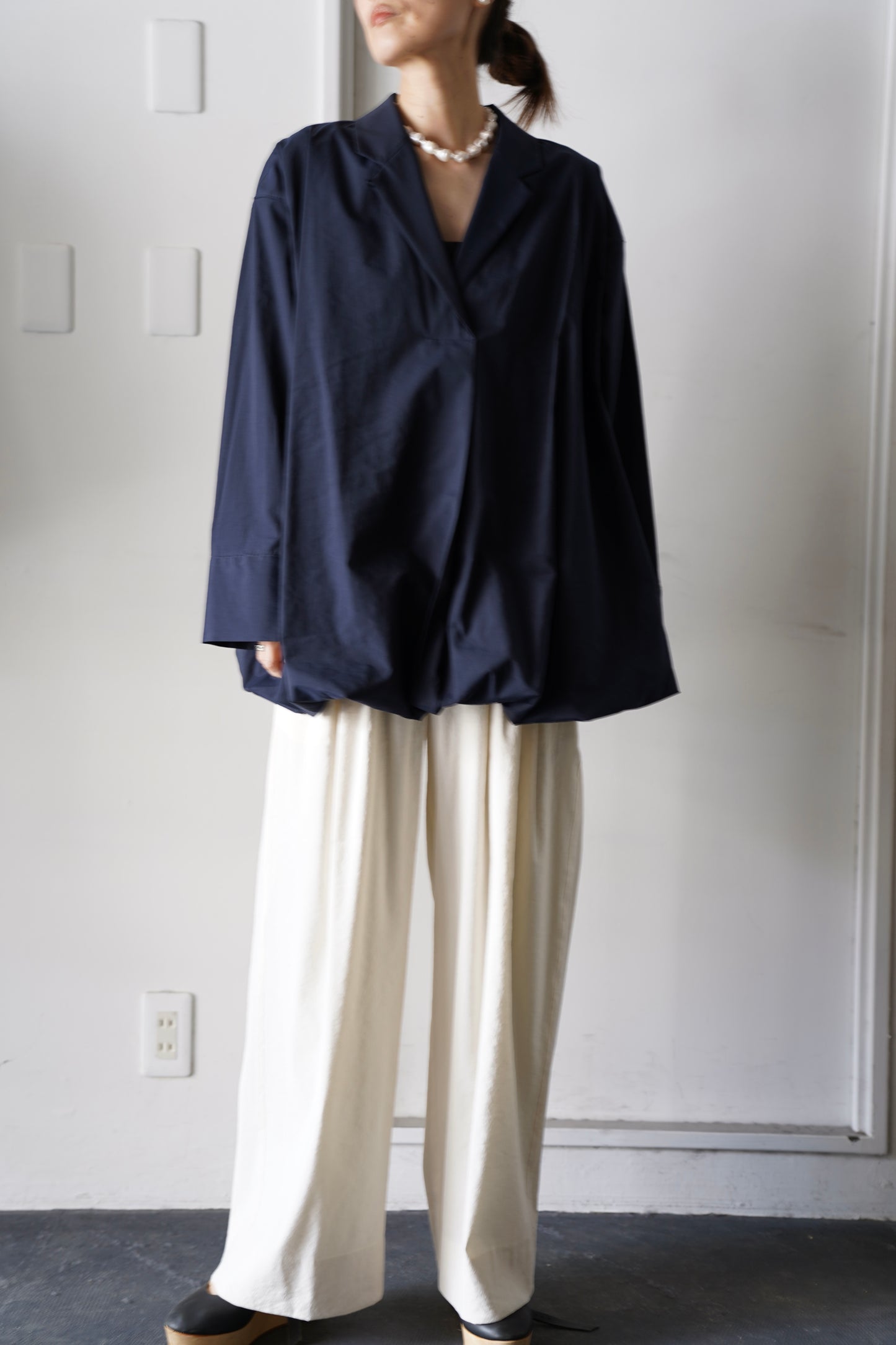 WOMEN　IIROT/イロット　cotton lawn blouse